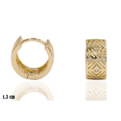 Kolczyki CM miedź pozłacana 14k - MF41246